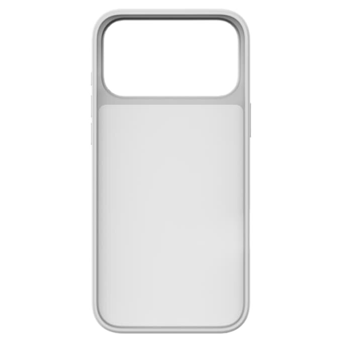 Husă de înaltă calitate pentru smartphone cu cristale cu fața plată, pentru iPhone® 17 Pro Max, nuanță argintie Husă de înaltă calitate pentru smartphone cu cristale cu fața plată, pentru iPhone® 17 Pro Max, nuanță argintie