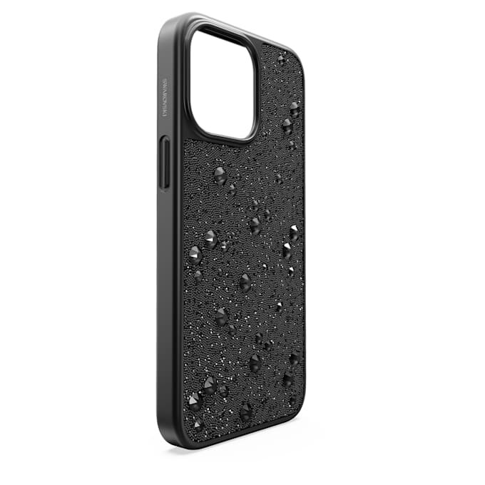 Husă de înaltă calitate pentru smartphone cu cristale pe partea din spate, iPhone® 15 Pro Max, negru Husă de înaltă calitate pentru smartphone cu cristale pe partea din spate, iPhone® 15 Pro Max, negru