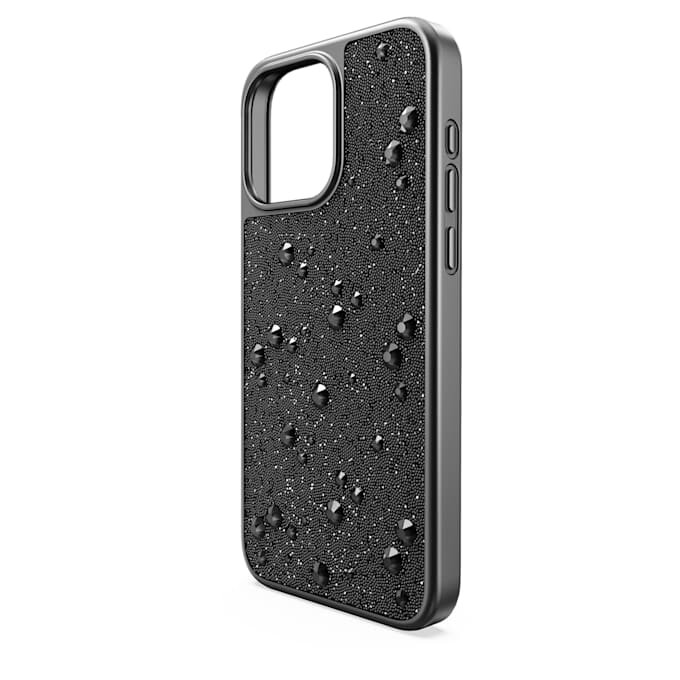 Husă de înaltă calitate pentru smartphone cu cristale pe partea din spate, iPhone® 15 Pro Max, negru Husă de înaltă calitate pentru smartphone cu cristale pe partea din spate, iPhone® 15 Pro Max, negru