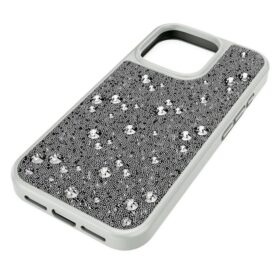 Husă de înaltă calitate pentru smartphone cu design împrăștiat, pentru iPhone® 16 Pro, nuanță argintie
