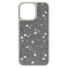 Husă de smartphone cu design cu cristale împrăștiate, pentru iPhone® 16 Pro Max, nuanță argintie Husă de smartphone cu design cu cristale împrăștiate, pentru iPhone® 16 Pro Max, nuanță argintie