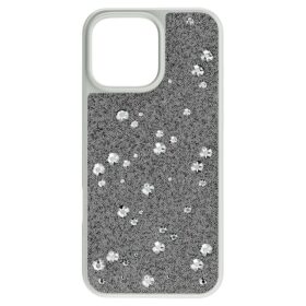Husă de smartphone cu design cu cristale împrăștiate, pentru iPhone® 16 Pro Max, nuanță argintie