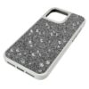Husă de smartphone cu design cu cristale împrăștiate, pentru iPhone® 16 Pro Max, nuanță argintie Husă de smartphone cu design cu cristale împrăștiate, pentru iPhone® 16 Pro Max, nuanță argintie