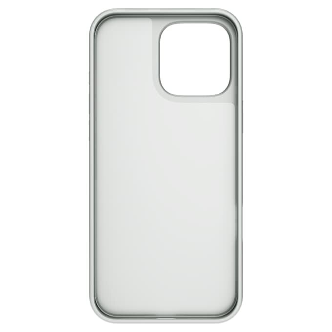 Husă de smartphone cu design cu cristale împrăștiate, pentru iPhone® 16 Pro Max, nuanță argintie Husă de smartphone cu design cu cristale împrăștiate, pentru iPhone® 16 Pro Max, nuanță argintie