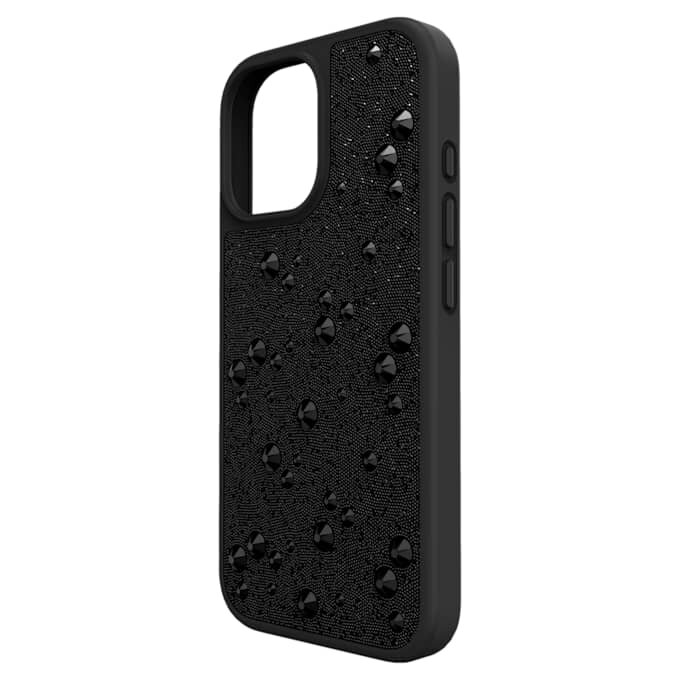 Husă înaltă pentru smartphone cu cristale cu fața plată, iPhone® 17, negru Husă înaltă pentru smartphone cu cristale cu fața plată, iPhone® 17, negru