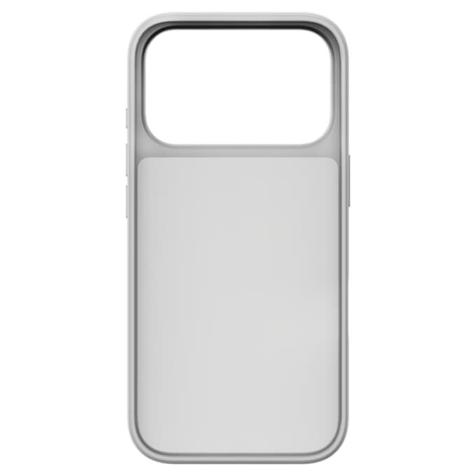 Husă înaltă pentru smartphone cu cristale pe partea din spate, iPhone® 17 Pro, nuanță argintie Husă înaltă pentru smartphone cu cristale pe partea din spate, iPhone® 17 Pro, nuanță argintie