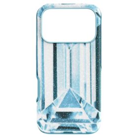 Husă pentru smartphone cu efect de cristal, iPhone® 17 Pro, albastră