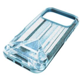 Husă pentru smartphone cu efect de cristal, iPhone® 17 Pro, albastră