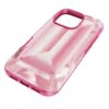 Husă pentru smartphone cu imprimeu cu cristale, iPhone® 16 Pro, roz Husă pentru smartphone cu imprimeu cu cristale, iPhone® 16 Pro, roz