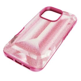 Husă pentru smartphone cu imprimeu cu cristale, iPhone® 16 Pro, roz