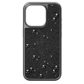 Husă pentru smartphone High cu cristale pe partea din spate, iPhone® 15 Pro, negru