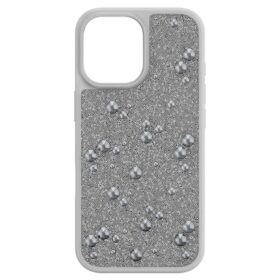 Husă pentru smartphone High cu cristale pe partea din spate, iPhone® 17, nuanță argintie