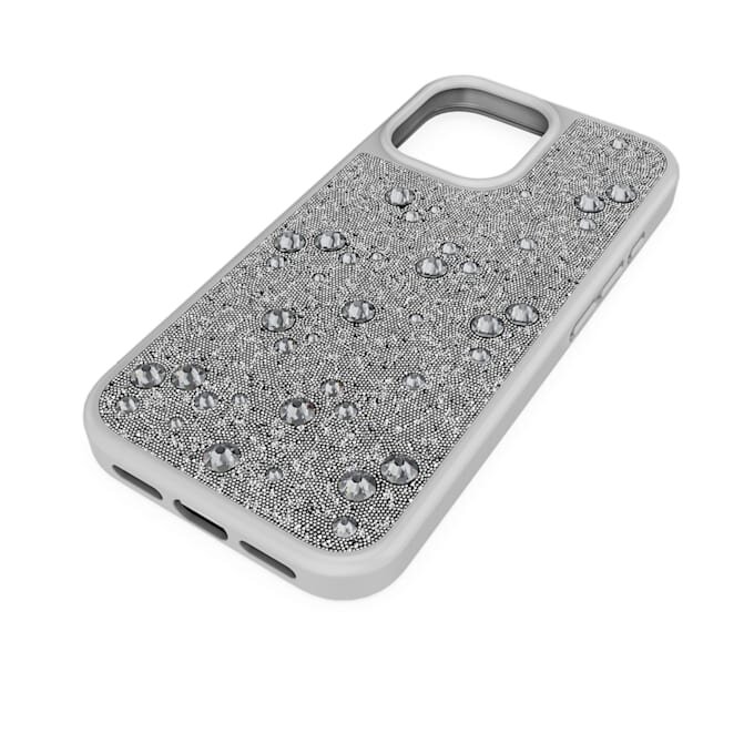Husă pentru smartphone High cu cristale pe partea din spate, iPhone® 17, nuanță argintie Husă pentru smartphone High cu cristale pe partea din spate, iPhone® 17, nuanță argintie