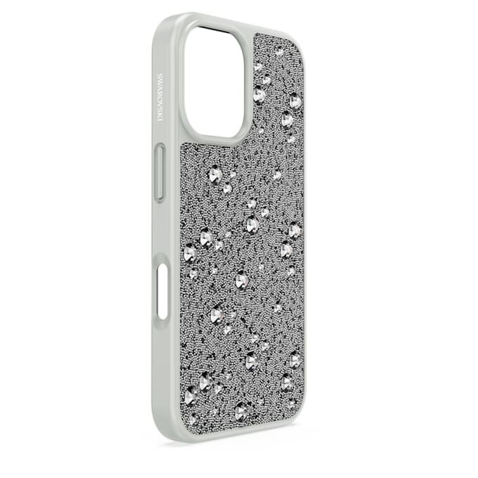 Husă pentru smartphone High cu design împrăștiat, iPhone® 16, nuanță argintie Husă pentru smartphone High cu design împrăștiat, iPhone® 16, nuanță argintie
