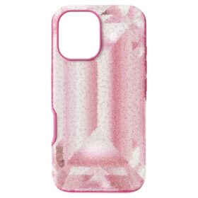 Husă pentru smartphone High cu imprimeu cu cristale, iPhone® 16, roz