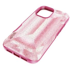Husă pentru smartphone High cu imprimeu cu cristale, iPhone® 16, roz