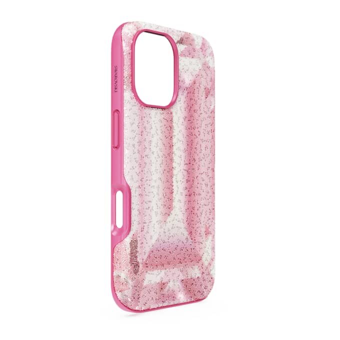 Husă pentru smartphone High cu imprimeu cu cristale, iPhone® 16, roz Husă pentru smartphone High cu imprimeu cu cristale, iPhone® 16, roz
