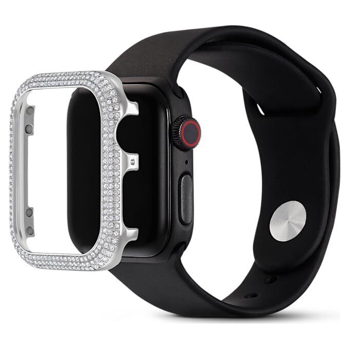 Husă strălucitoare pentru Apple Watch® Seria 4 și 5, 40 mm, nuanță argintie Husă strălucitoare pentru Apple Watch® Seria 4 și 5, 40 mm, nuanță argintie