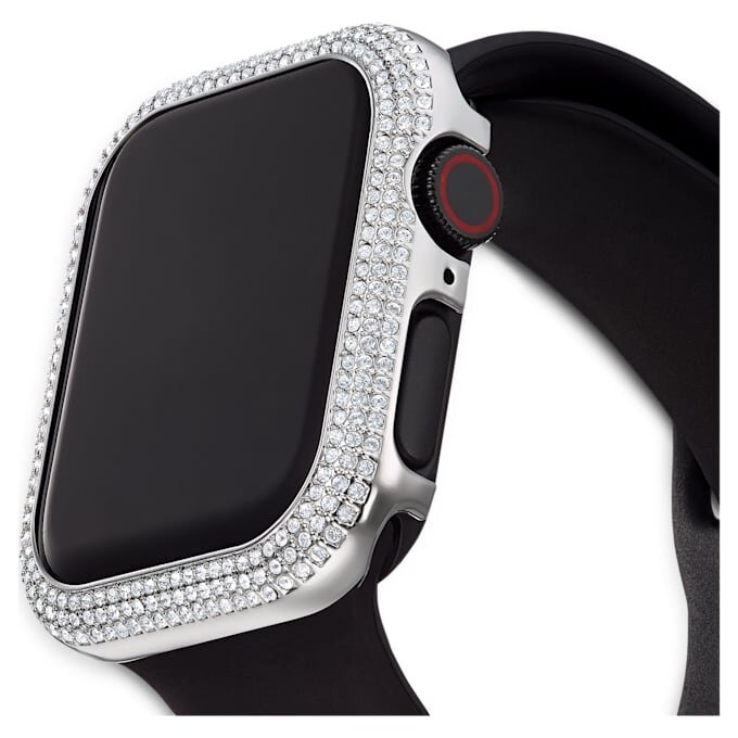 Husă strălucitoare pentru Apple Watch® Seria 4 și 5, 40 mm, nuanță argintie Husă strălucitoare pentru Apple Watch® Seria 4 și 5, 40 mm, nuanță argintie