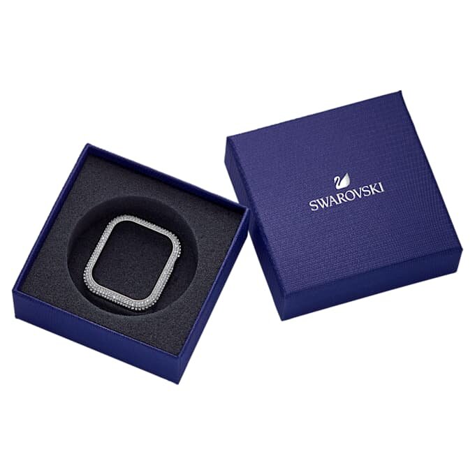 Husă strălucitoare pentru Apple Watch® Seria 4 și 5, 40 mm, nuanță argintie Husă strălucitoare pentru Apple Watch® Seria 4 și 5, 40 mm, nuanță argintie