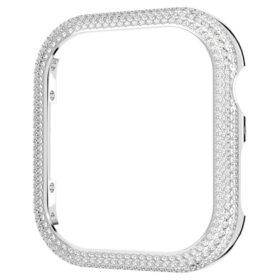 Husă strălucitoare pentru Apple Watch® Seria 7, 41 mm, nuanță argintie