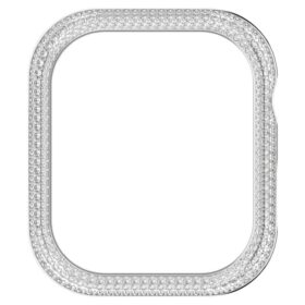 Husă strălucitoare pentru Apple Watch® Seria 7, 41 mm, nuanță argintie