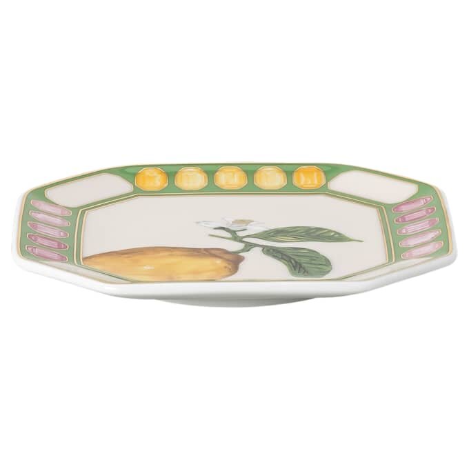 Idyllia Vide Poche din porțelan, cu motiv imprimat cu cristale, citron, multicolor Idyllia Vide Poche din porțelan, cu motiv imprimat cu cristale, citron, multicolor