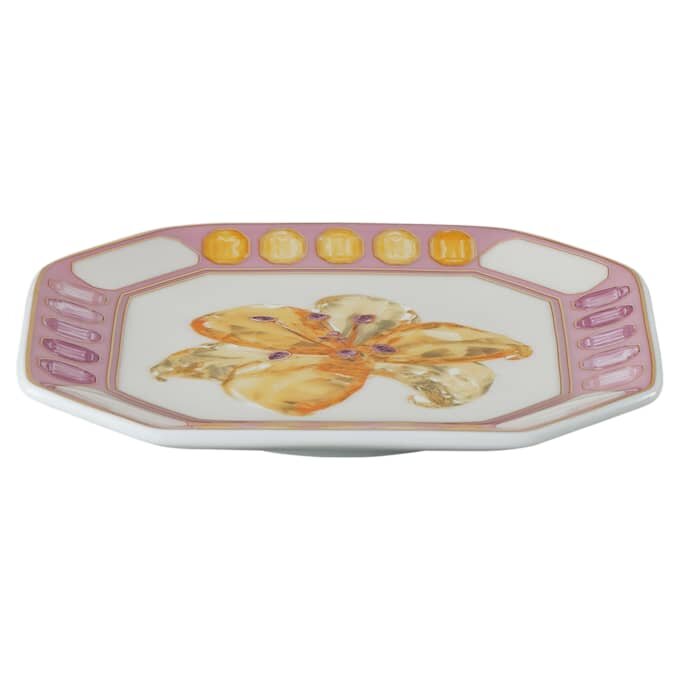 Idyllia Vide Poche Porțelan, Motiv imprimat cu cristale, Floare, Roz Idyllia Vide Poche Porțelan, Motiv imprimat cu cristale, Floare, Roz