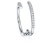 Inel cu bandă deschisă Eternity, diamante create în laborator, 0,2 carate în total, formă rotundă, aur alb de 14K Inel cu bandă deschisă Eternity, diamante create în laborator, 0,2 carate în total, formă rotundă, aur alb de 14K