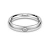 Inel cu bandă „Eternity” cu diamante create în laborator, 0,05 carate în total, formă rotundă, aur alb de 14K Inel cu bandă „Eternity” cu diamante create în laborator, 0,05 carate în total, formă rotundă, aur alb de 14K