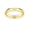 Inel cu bandă Eternity cu diamante create în laborator, 0,05 carate în total, formă rotundă, aur galben de 14K Inel cu bandă Eternity cu diamante create în laborator, 0,05 carate în total, formă rotundă, aur galben de 14K
