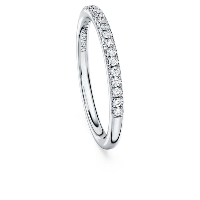 Inel cu bandă Eternity cu diamante create în laborator, 0,2 carate în total, formă rotundă, aur alb de 14K Inel cu bandă Eternity cu diamante create în laborator, 0,2 carate în total, formă rotundă, aur alb de 14K