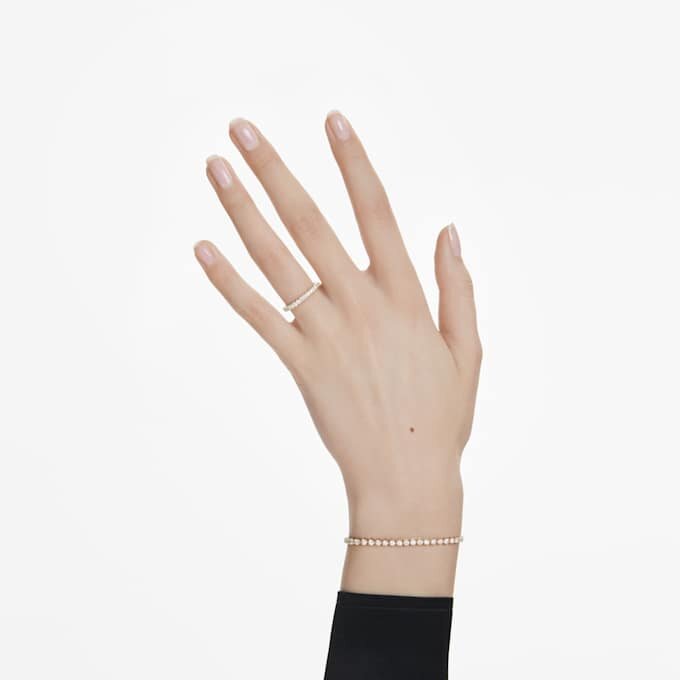 Inel cu bandă Eternity cu diamante create în laborator, 0,4 carate în total, formă rotundă, aur galben de 14K Inel cu bandă Eternity cu diamante create în laborator, 0,4 carate în total, formă rotundă, aur galben de 14K