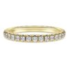 Inel cu bandă Eternity cu diamante create în laborator, 0,4 carate în total, formă rotundă, aur galben de 14K Inel cu bandă Eternity cu diamante create în laborator, 0,4 carate în total, formă rotundă, aur galben de 14K