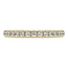 Inel cu bandă Eternity cu diamante create în laborator, 0,4 carate în total, formă rotundă, aur galben de 14K Inel cu bandă Eternity cu diamante create în laborator, 0,4 carate în total, formă rotundă, aur galben de 14K