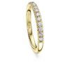 Inel cu bandă Eternity cu diamante create în laborator, 0,4 carate în total, formă rotundă, aur galben de 14K Inel cu bandă Eternity cu diamante create în laborator, 0,4 carate în total, formă rotundă, aur galben de 14K