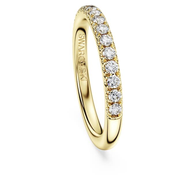 Inel cu bandă Eternity cu diamante create în laborator, 0,4 carate în total, formă rotundă, aur galben de 14K Inel cu bandă Eternity cu diamante create în laborator, 0,4 carate în total, formă rotundă, aur galben de 14K