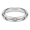 Inel cu bandă Eternity cu diamante create în laborator, 0,5 carate în total, formă rotundă, aur alb de 14K Inel cu bandă Eternity cu diamante create în laborator, 0,5 carate în total, formă rotundă, aur alb de 14K
