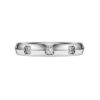Inel cu bandă Eternity cu diamante create în laborator, 0,5 carate în total, formă rotundă, aur alb de 14K Inel cu bandă Eternity cu diamante create în laborator, 0,5 carate în total, formă rotundă, aur alb de 14K