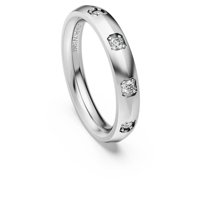 Inel cu bandă Eternity cu diamante create în laborator, 0,5 carate în total, formă rotundă, aur alb de 14K Inel cu bandă Eternity cu diamante create în laborator, 0,5 carate în total, formă rotundă, aur alb de 14K