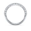 Inel cu bandă Eternity cu diamante create în laborator, 0,5 carate în total, formă rotundă, aur alb de 14K Inel cu bandă Eternity cu diamante create în laborator, 0,5 carate în total, formă rotundă, aur alb de 14K