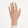 Inel cu bandă în formă de V „Eternity”, cu diamante create în laborator, 0,25 carate în total, formă rotundă, aur alb de 14K Inel cu bandă în formă de V „Eternity”, cu diamante create în laborator, 0,25 carate în total, formă rotundă, aur alb de 14K
