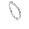 Inel cu bandă în formă de V „Eternity”, cu diamante create în laborator, 0,25 carate în total, formă rotundă, aur alb de 14K Inel cu bandă în formă de V „Eternity”, cu diamante create în laborator, 0,25 carate în total, formă rotundă, aur alb de 14K