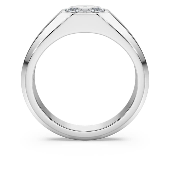Inel cu bandă octogonală, diamante create în laborator, 1,0 carate în total, formă octogonală, aur alb de 14K Inel cu bandă octogonală, diamante create în laborator, 1,0 carate în total, formă octogonală, aur alb de 14K