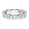 Inel cu bandă octogonală, diamante create în laborator, 2,4 carate în total, formă octogonală, aur alb de 14K Inel cu bandă octogonală, diamante create în laborator, 2,4 carate în total, formă octogonală, aur alb de 14K