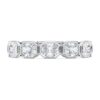 Inel cu bandă octogonală, diamante create în laborator, 2,4 carate în total, formă octogonală, aur alb de 14K Inel cu bandă octogonală, diamante create în laborator, 2,4 carate în total, formă octogonală, aur alb de 14K