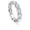 Inel cu bandă octogonală, diamante create în laborator, 2,4 carate în total, formă octogonală, aur alb de 14K Inel cu bandă octogonală, diamante create în laborator, 2,4 carate în total, formă octogonală, aur alb de 14K