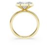 Inel cu montură octogonală, diamante create în laborator, 3,0 Ct în total, formă octogonală, aur galben de 14K Inel cu montură octogonală, diamante create în laborator, 3,0 Ct în total, formă octogonală, aur galben de 14K