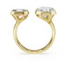 Inel cu montură octogonală, diamante create în laborator, 4,10 Ct în total, formă octogonală, aur galben de 18K