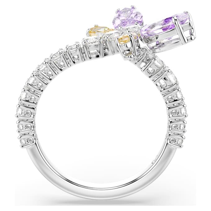 Inel cu motiv Ariana Grande X Swarovski, tăieturi mixte, libelulă, multicolor, placat cu rodiu Inel cu motiv Ariana Grande X Swarovski, tăieturi mixte, libelulă, multicolor, placat cu rodiu